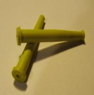 Rubberstop Geel, geschikt voor tube 3,5mm /  2v kabel - 1,2mm  (500 stuks)