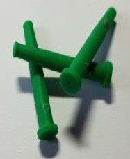 Rubberstop Groen, geschikt voor tube 3,5mm /  2v-4v kabel - 0,8mm  (500 stuks)