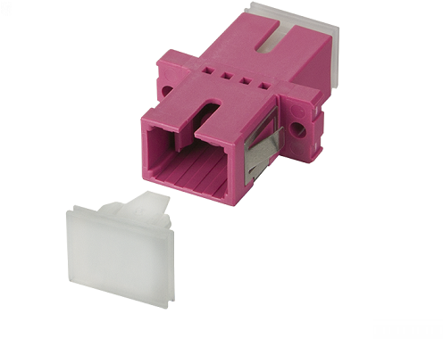UCS Adapter OM4, SC/PC, simplex, violet
