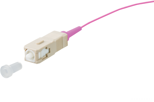 Datwyler Pigtail OM4, SC/PC, 2m, violet