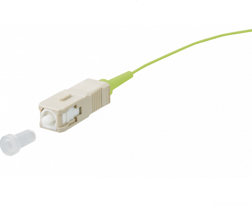UCS Pigtail OM5, SC/UPC, 2m, limoen groen