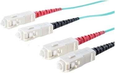 UCS SC/PC-SC/PC Duplex OM3 5m aqua