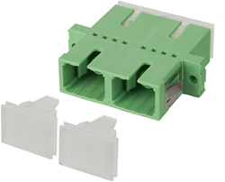 Datwyler Adapter OS2, SC/APC, duplex, groen