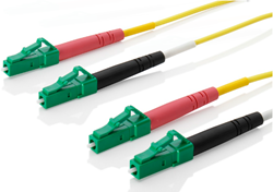 UCS Patchkabel OS2, LC/APC-LC/APC, duplex, 2mm, geel  (Kies lengte)
