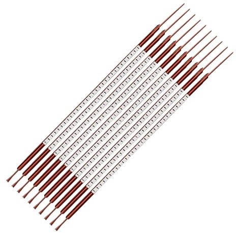 C-marker nr. 1, zwart op wit, diameter, 1,0-1,3mm 300 stuk(s)