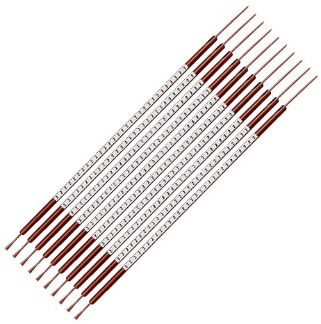 C-marker nr. 2, zwart op wit, diameter, 1,0-1,3mm 300 stuk(s)