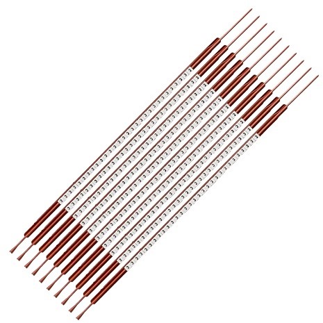 C-marker nr. 3, zwart op wit, diameter, 1,0-1,3mm 300 stuk(s)