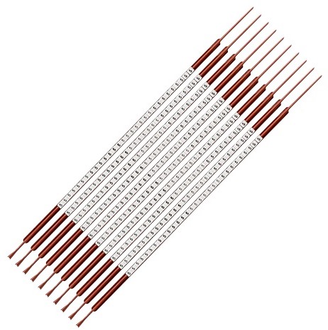 C-marker nr. 5, zwart op wit, diameter, 1,0-1,3mm 300 stuk(s)