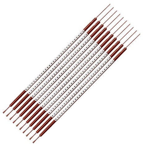 C-marker nr. 8, zwart op wit, diameter, 1,0-1,3mm 300 stuk(s)