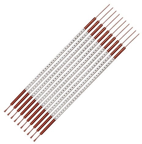 C-marker nr. 9, zwart op wit, diameter, 1,0-1,3mm 300 stuk(s)