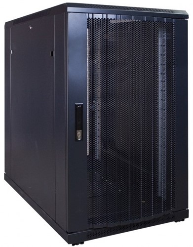 UCS Serverkast 12HE, B600 D1000, geperforeerde deuren, zwart