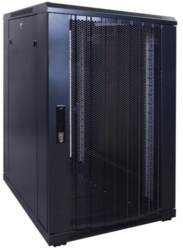 UCS Serverkast 12HE, B600 D800, geperforeerde deuren, zwart