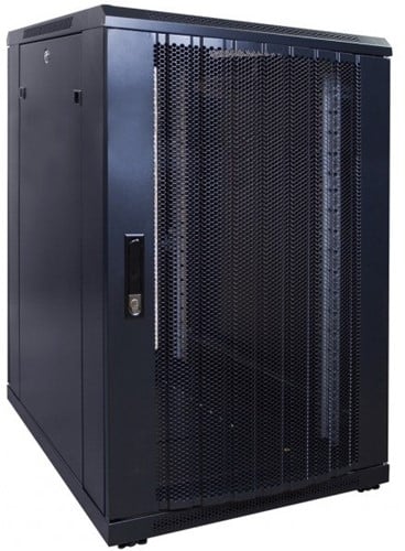UCS Serverkast 12HE, B600 D800, geperforeerde deuren, zwart