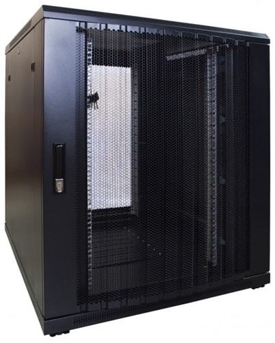 UCS Serverkast 18HE, B800 D1000, geperforeerde deuren, zwart