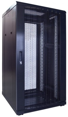 UCS Serverkast 22HE, B600 D600, geperforeerde deuren, zwart