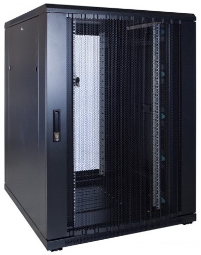 UCS Serverkast 22HE, B800 D1000, geperforeerde deuren, zwart