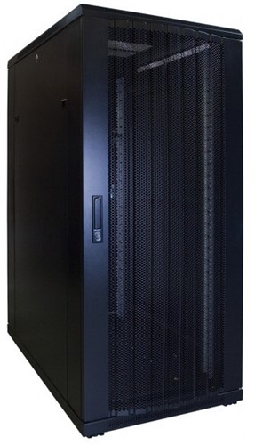 UCS Serverkast 27HE, B600 D1000, geperforeerde deuren, zwart