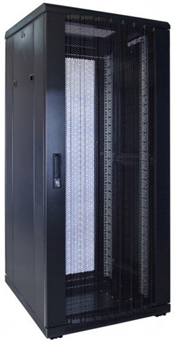 UCS Serverkast 27HE, B600 D600, geperforeerde deuren, zwart
