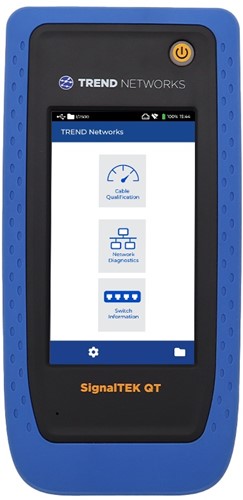 TREND Networks SignalTEK QT 10 Gigabit koper kwalificatietester.