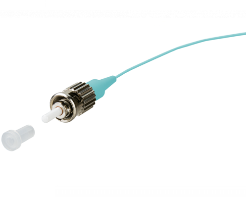 Datwyler Pigtail OM3, ST/PC, L=2m, kleur turquoise.