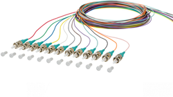 Datwyler Pigtailset OM3, ST/PC, 12 stuk(s), L=2m.