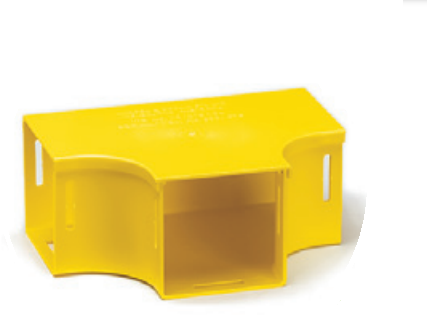 Warren en Brown wandgoot T-stuk (horizontaal)30mm met deksel  Op = Op