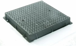 Gietijzeren deksel voor UCS Handhole 600x600mm, D400. (600x600mm vrije opening / bm 740x740mm)