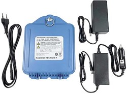 Radiodetection, Li-Ion oplaadbare accu netvoedings-kit V2 (Inclusief netvoedingslader en 12V autolader)