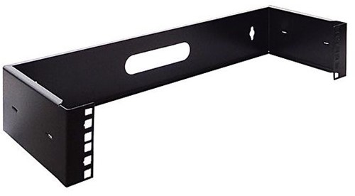 UCS Muurbeugel 2HE, 19 inch, 180mm diep, zwart