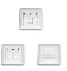 Datwyler Outlet, UP-K, 35 haaks, (leeg) Incl. afdekraam, RAL 9010