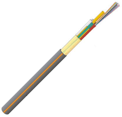 Datwyler Glasvezelkabel FO outdoor, wbKT Micro / A-DQ(ZN)2Y, OS2, 48v (4x12) Fca, zwart