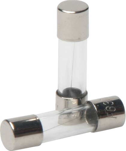 Glaszeker. v. DIN railkl. max.6,3 A