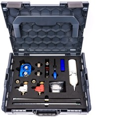 X-blow inclusief compressor huren (per week)