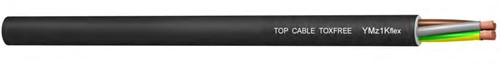 YMz1Kf flex 5G16 mm² Halogeen vrije voedingskabel B2ca zwart