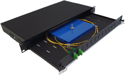 UCS FO lade, 1HE, 2x LCD/APC, G675A1 compleet, zwart