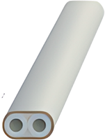 UCS LSHF subduct system 2 x 5/3.5mm, B2ca, wit. (volle haspel 1100m)