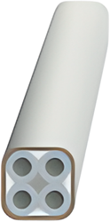 UCS LSHF subduct system 4 x 7/3.5mm, B-s2, d0, wit. (volle haspel 1250m)