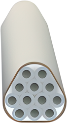 UCS LSHF subduct system 12 x 7/3.5mm, B-s2, d0, wit. (volle haspel 1000m)